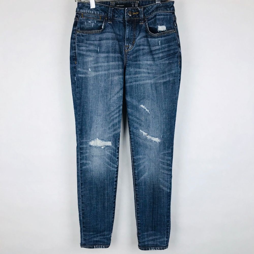 Karen Millen Distressed Skinny Jeans